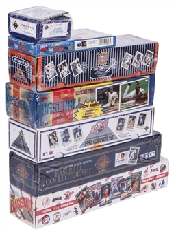 1991-94 Topps, UD and Donruss Baseball Sealed "Factory Sets" Collection (7 Different)
